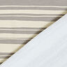 Felpa francesa rayas irregulares – blanco lana/gris claro,  thumbnail number 4