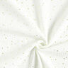 Muselina de algodón con manchas doradas dispersas – blanco/dorado,  thumbnail number 3