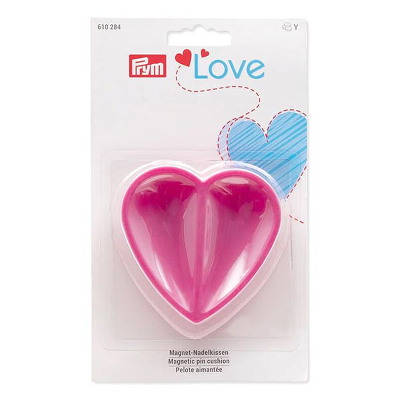 Cojín de sastre en forma de corazón magnético [ Medidas:  80  x 80  x 26 mm  ] | Prym Love – pink,  image number 2