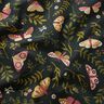 Tela decorativa Panama media Mariposas – verde oscuro/caqui,  thumbnail number 2