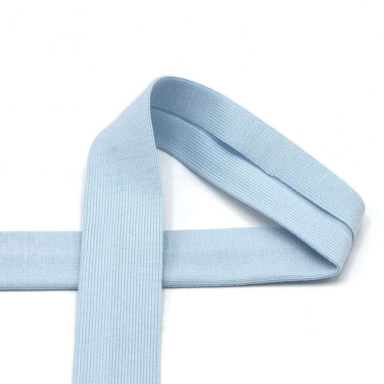 Cinta al biés Tela de jersey de algodón [20 mm] – azul claro,  image number 1