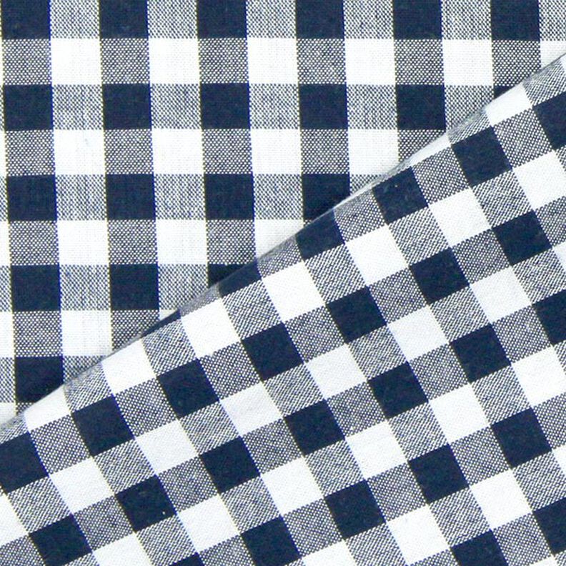Tela de algodón Cuadros vichy 1 cm – azul negro/blanco,  image number 3