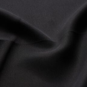 Tela de blusa lyocell lisa – negro, 