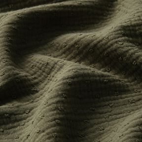 Muselina/doble arruga dobby &ndash; caqui | Retazo 90cm, 