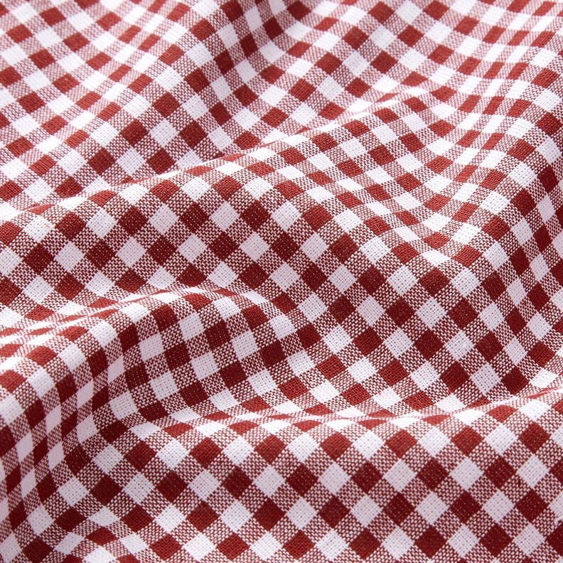 Tela de algodón Pequeño vichy – rojo oscuro/blanco,  image number 2