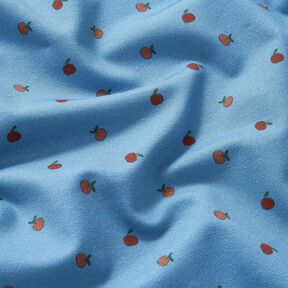 Tela de jersey de algodón Manzanas pequeñas – azul vaquero, 