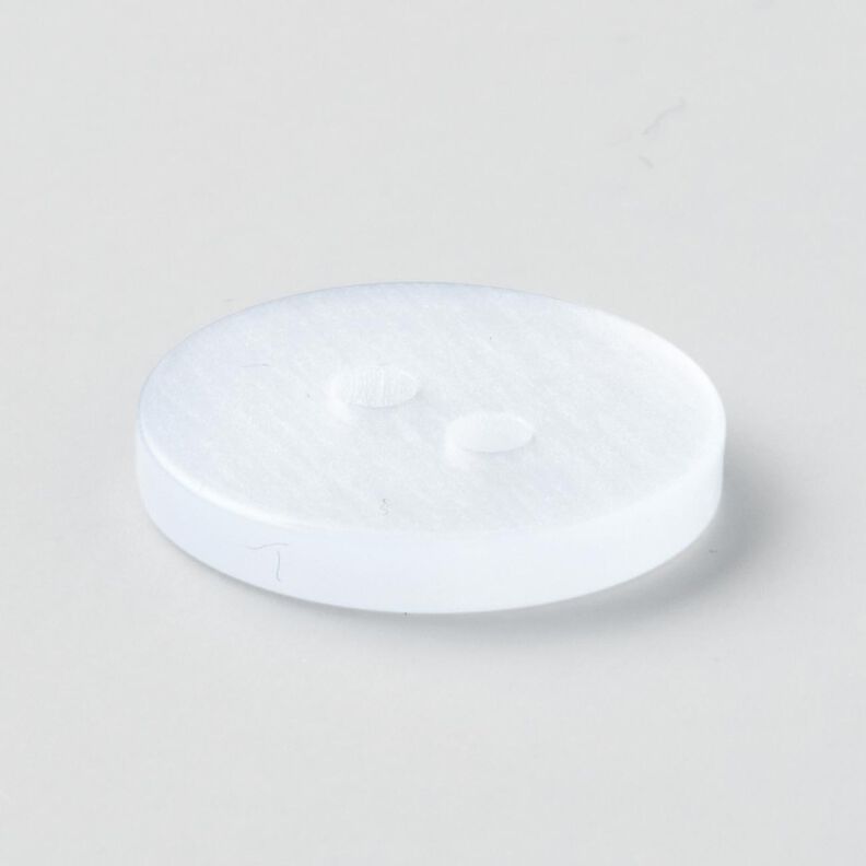 Botón de 2 agujeros brillante [Ø 15 mm] – blanco,  image number 3