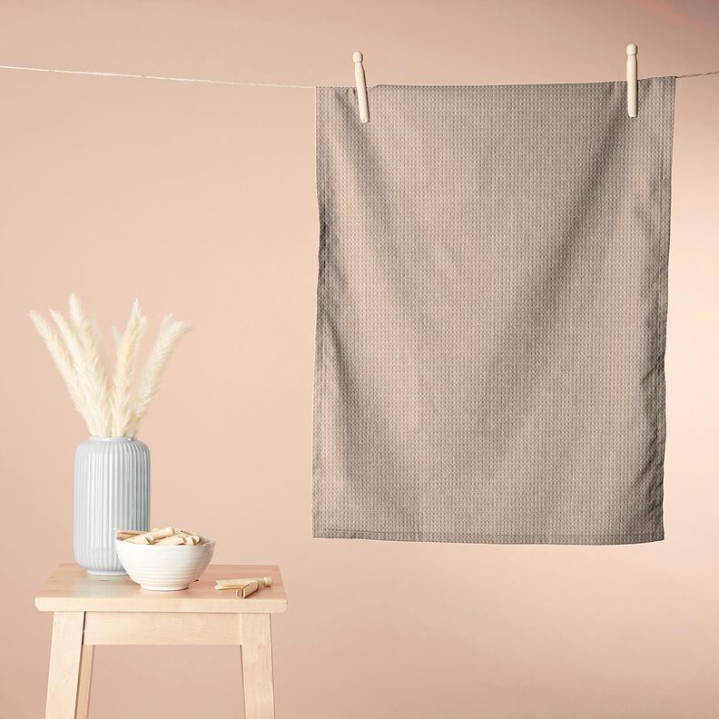 Rizo/Piqué tipo gofre Uni – marrón claro,  image number 7