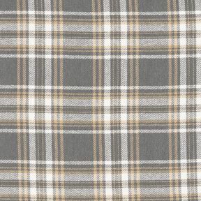 Franela de algodón Cuadros – gris/blanco, 