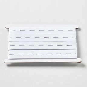 Elástico con ojales [3 m | 20 mm] – blanco, 