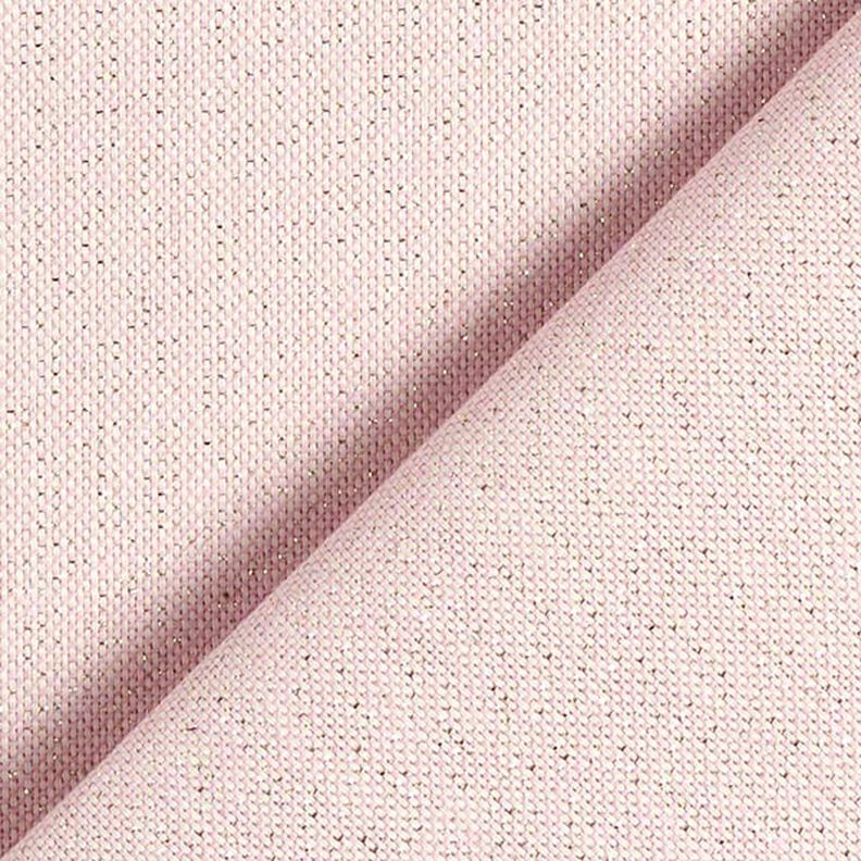 Tela decorativa Panama media Lúrex – rosa,  image number 3