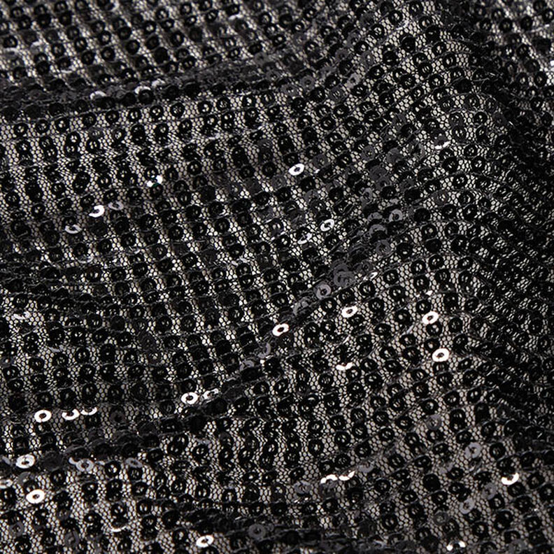 Plisee de lentejuelas – negro,  image number 2