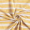 Tela de jersey de viscosa Rayas brillantes irregulares – blanco lana/amarillo sol,  thumbnail number 3