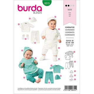 Conjunto de primer hijo, Burda 9315 | 56-80, 