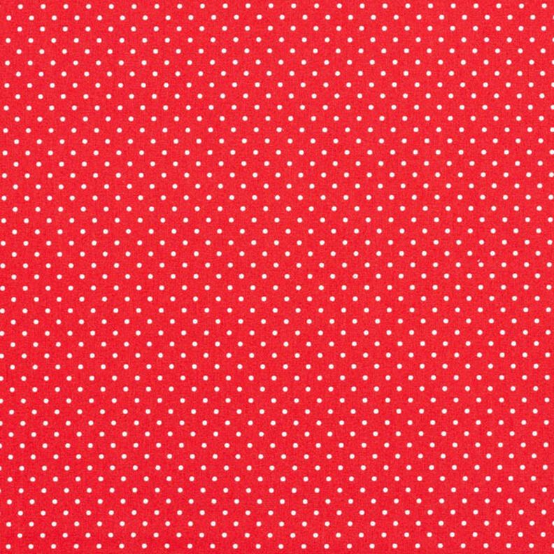 Popelina de algodón puntos pequeños – rojo/blanco,  image number 1