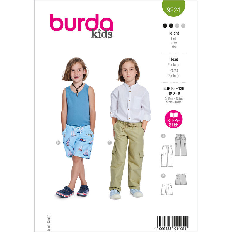 Pantalones | Burda 9224 | 98-128,  image number 1