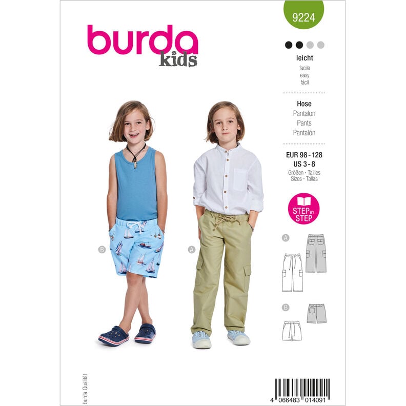 Pantalones | Burda 9224 | 98-128,  image number 1