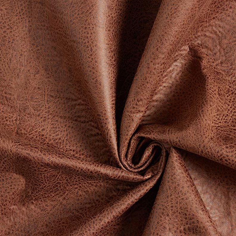 Tela de tapicería Imitación de piel – marrón medio,  image number 1