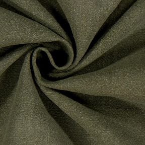 Tela de lino previamente lavado – oliva oscuro | Retazo 100cm, 