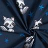 Tela de jersey de algodón Mapache con estrellas | Glitzerpüppi – azul noche/plateado,  thumbnail number 3