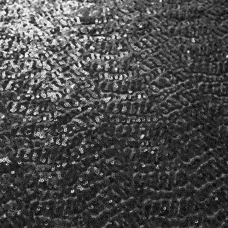 Tejido micro lentejuelas liso – negro,  image number 6