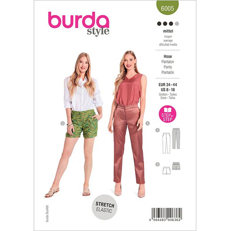 Pantalón corto, Burda 6005 | 34 - 44,  image number 1