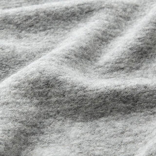 Tela de abrigo mezcla de lana melange – gris plateado, 