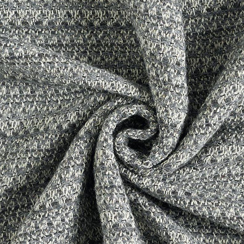 Mezcla de lana virgen lúrex melange – plata antigua,  image number 4