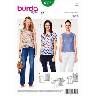 Top/blusa, Burda 6525, 