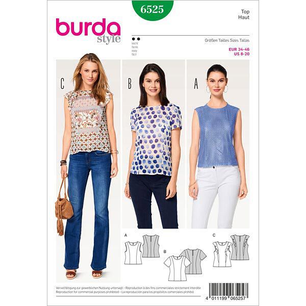 Top/blusa, Burda 6525,  image number 1