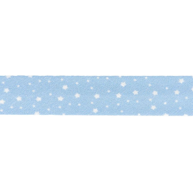 Cinta al biés Estrellas Algodón orgánico [20 mm] – azul claro,  image number 1