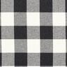 Tela de algodón cuadros lúrex – negro/blanco,  thumbnail number 1