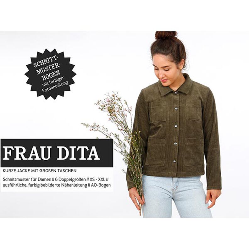 FRAU DITA - Chaqueta corta con bolsillos grandes, Studio Schnittreif  | XS -  XXL,  image number 1