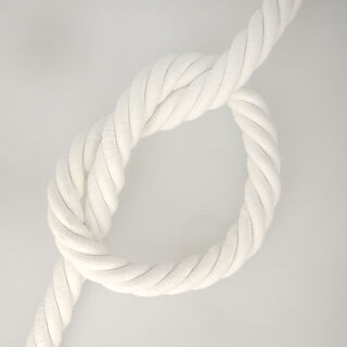 Cordón de algodón  – blanco, 