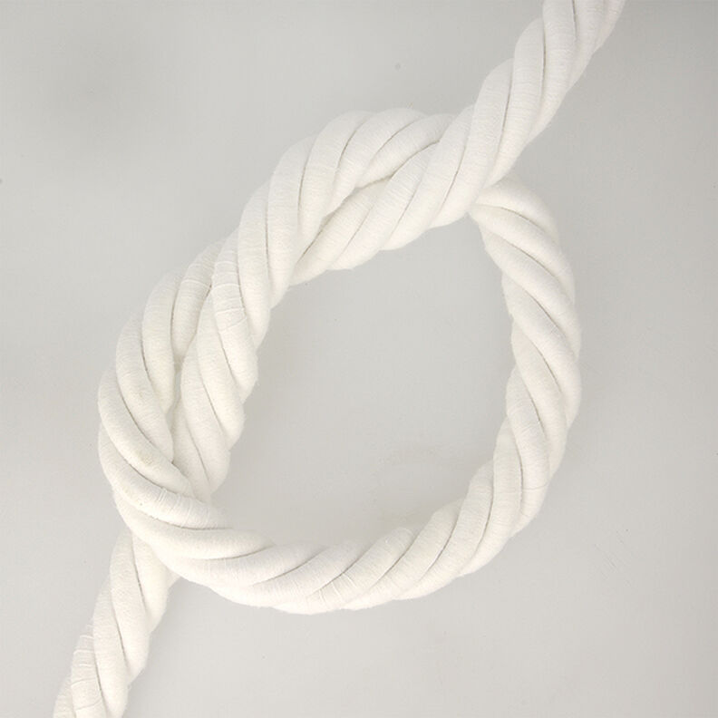 Cordón de algodón  – blanco,  image number 1