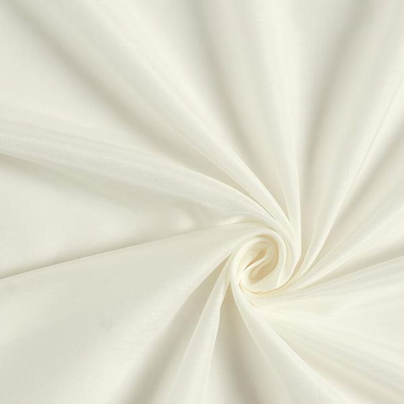 Voile de seda y algodón súper ligero – blanco lana,  image number 1