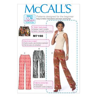 Pantalón corto|pantalón, McCalls 7198 | 32 - 48, 