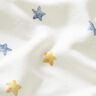 Tela de jersey de algodón Estrellas de acuarela Impresión digital – marfil/azul vaquero,  thumbnail number 2