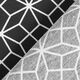 Tela decorativa Lona Caleidoscopio – negro/blanco,  thumbnail number 4
