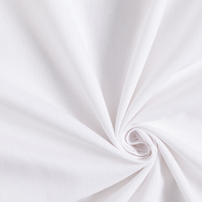 Mezcla de lino y algodón Uni – blanco,  image number 1