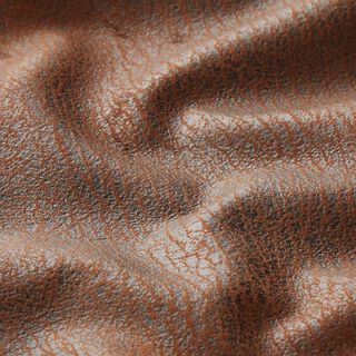 Tela de tapicería Imitación de piel Pamero – marrón medio, 