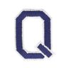 Parche letra Q [ Alto: 4,6 cm ] – azul marino,  thumbnail number 1