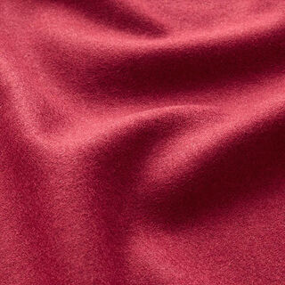 Tela para abrigos mezcla de lana lisa – rojo oscuro, 