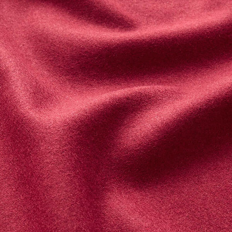 Tela para abrigos mezcla de lana lisa – rojo oscuro,  image number 2