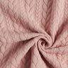 Tela de jersey jacquard Cloqué Punto trenzado – rosado,  thumbnail number 3