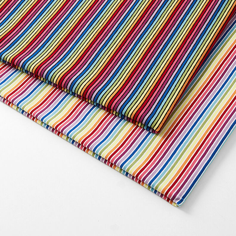 Tela de jersey de algodón Anillos arcoiris – blanco/mezcla de colores,  image number 5