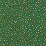 Tela de algodón Popelina Lunares finos – verde/dorado,  thumbnail number 1