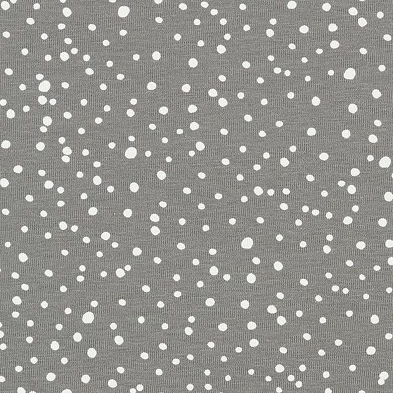 Tela de jersey de algodón Puntos irregulares – gris,  image number 1