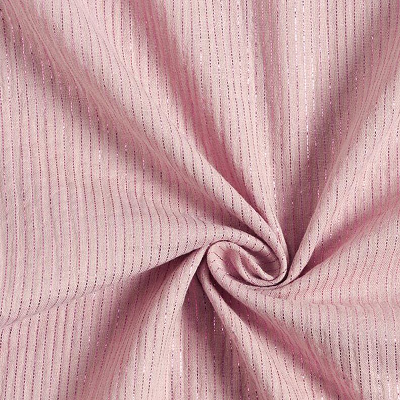 Muselina de algodón rayas brillantes – rosa,  image number 4