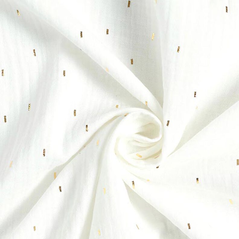 Muselina Estampado de lámina Rectángulo | by Poppy – blanco lana,  image number 3